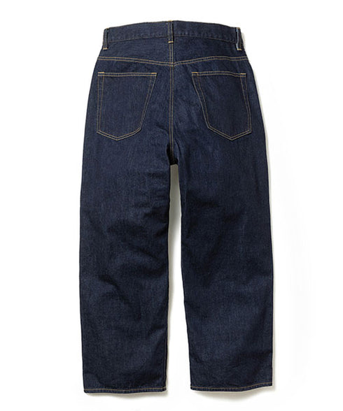 MR.OLIVE/RINSE WASH 12oz CRUNCH DEINIM / 5 POCKET WIDE JEANS ミスターオリーブ/リンスウォッシュ12ozクランチデニム/5ポケットワイドジーンズ